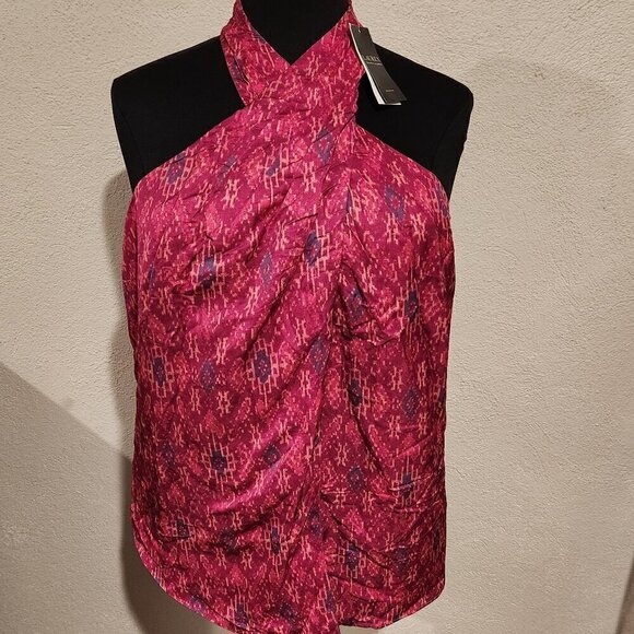 Lauren by Ralph Lauren Black Label Halter Top Womens 2X New - Picture 1 of 7